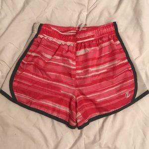 Pink athletic shorts
